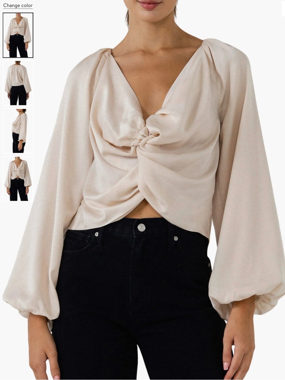 Endless Rose Twist Front Top NWT, S